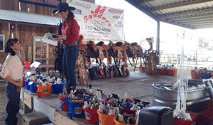 Curl with her Futurity Number WPRA Finals