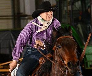 Noel Cosca riding Red Hot Howie at Ashley Journey Race in King City winning 2D