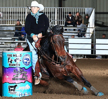 Noel Cosca riding RedHotHowie at C Bar N 2024