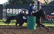 Noel Cosca riding Red Hot Howie wins 3rd in the 2D at the Big N